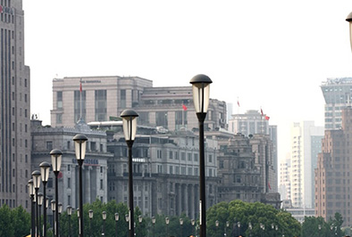 上海地标-外滩实景图